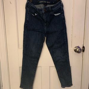 American Eagle Pin Striped Jeans